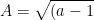 A=\sqrt{(a-1)^2}+\sqrt{(a-5)^2}